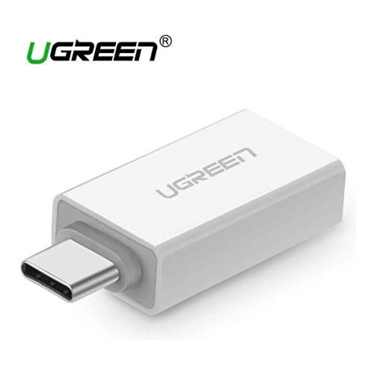 UGREEN US173 Converter Type-C Male to USB 3.0 Female OTG Adapter-White UGREEN US173 Converter Type-C Male to USB 3.0 Female OTG Adapter-White